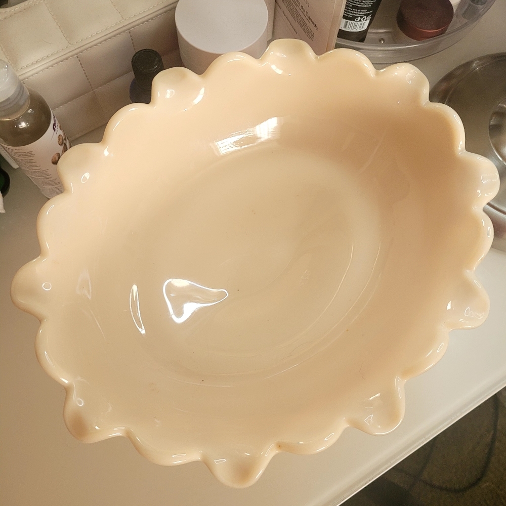 Westmoreland Peach Pedestal Bowl - Picture 2 of 5